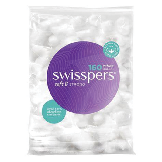 Swisspers Cotton Wool Balls 160 White