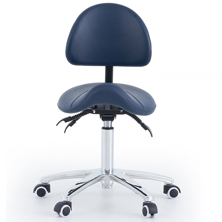 Pacific Medical Saddle Stool with Backrest