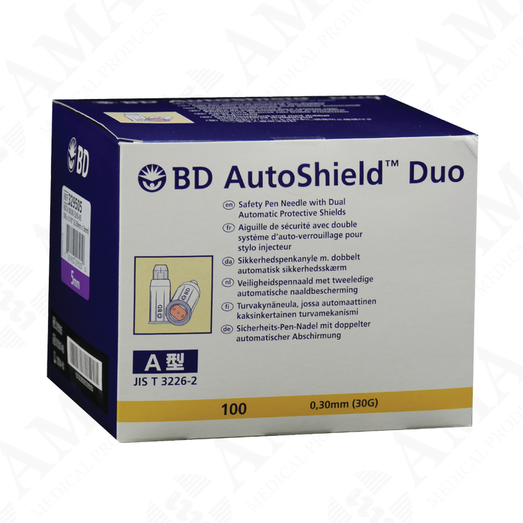 BD AutoShield Duo Safety Pen Needle 30G x 5mm