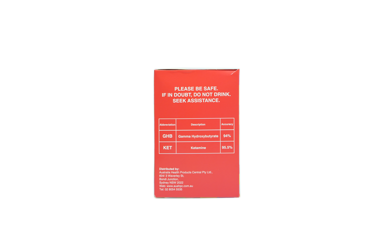 AHPC Drink Check Test (GHB/KET) Packet/10 Tests