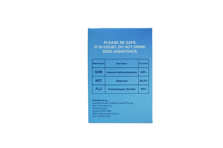 Cellife Drink Check Test(KET4mg/ml+FLZ250µg/ml+GHB12mg/ml) Packet/10 Tests