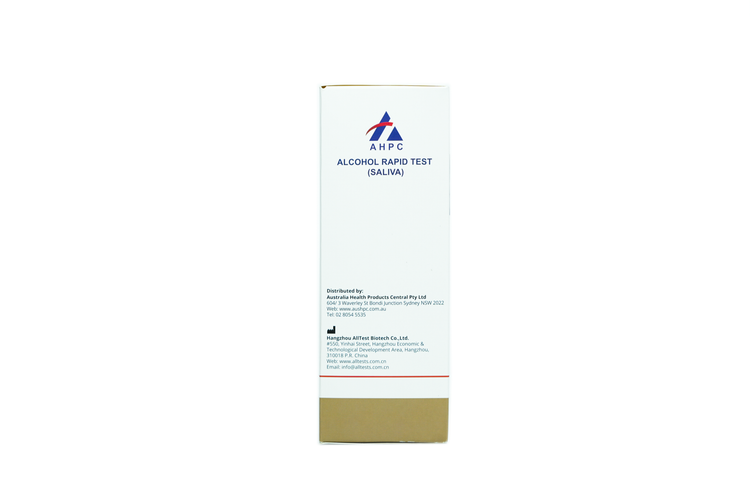 AHPC Alcohol (ALC 0.02%) Rapid Test Device (oral Fluid) Box/7 Tests