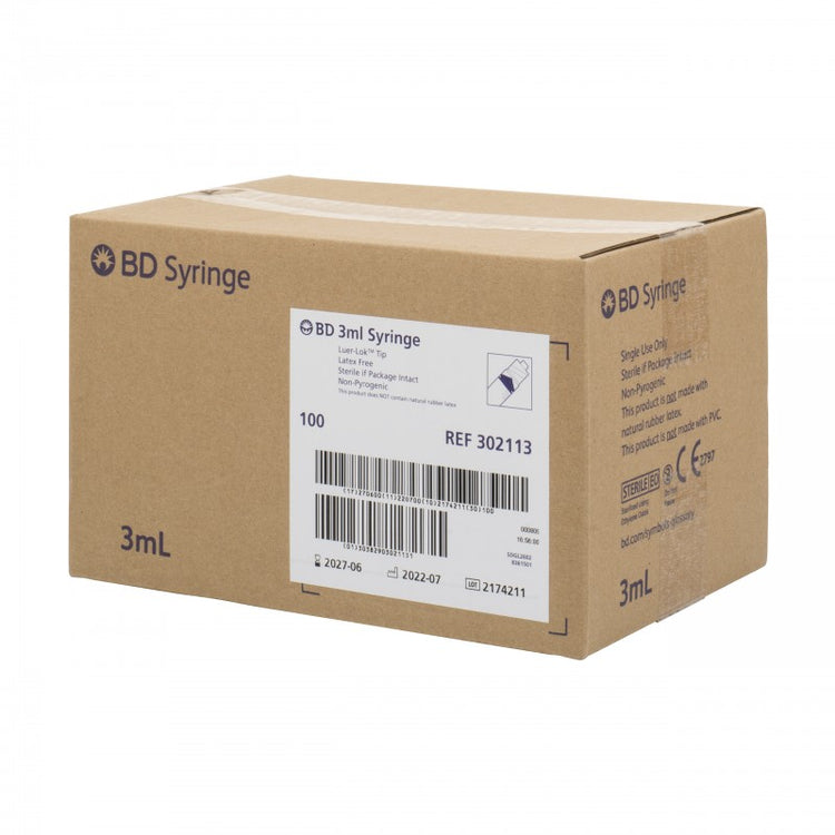 BD Syringe 3ml Luer Lok