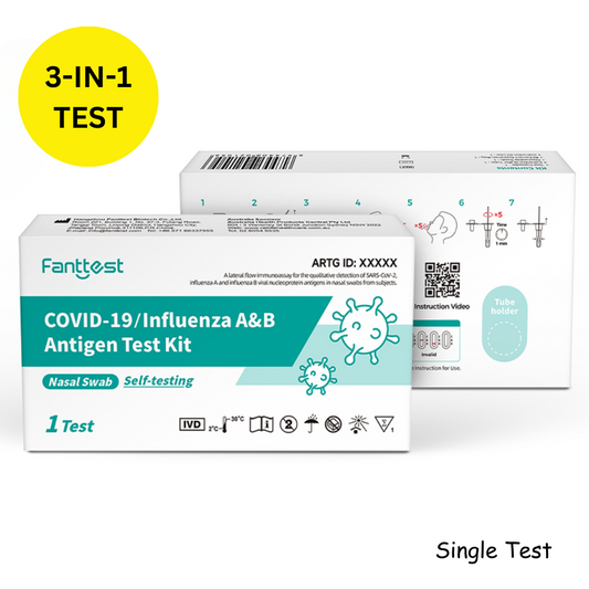 Fanttest COVID-19 /Influenza A&B 3-in-1 Antigen Test Kit