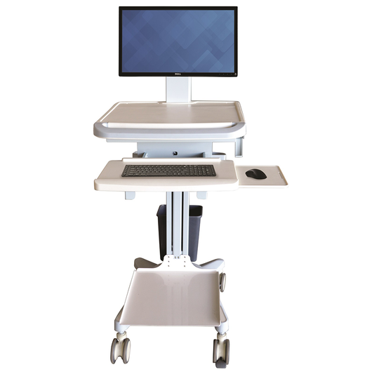 Pacific Medical Workstation Trolley with Printer Shelf