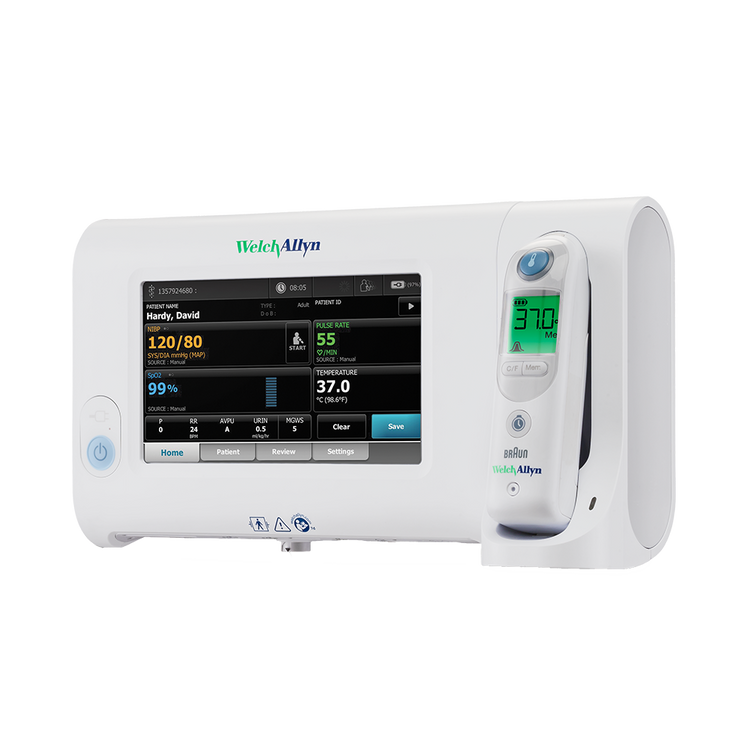 Welch Allyn Connex 7100 Series Spot Monitor with SureBP NiBP, Nonin SPO2 and Thermoscan PRO 6000 Thermometer (CSM)