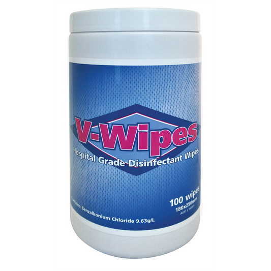 Whiteley V-Wipes Disinfectant Wipes (Tub of 100)