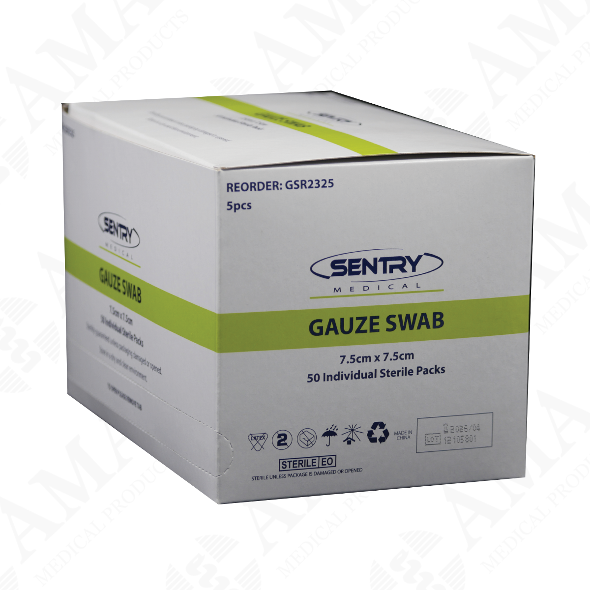 Sentry Gauze Swab 8 Ply 7 5x7 5cm White Sterile sentry-gauze-swab-8-ply-7-5x7-5cm-white-sterile