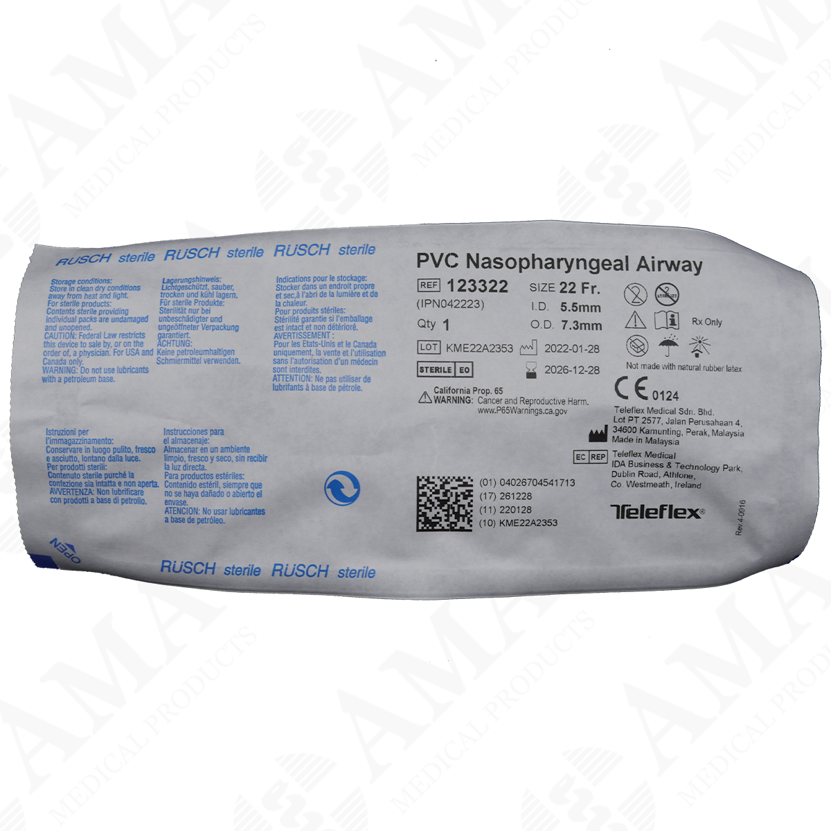 Teleflex Nasopharyngeal Airway (Various Sizes)