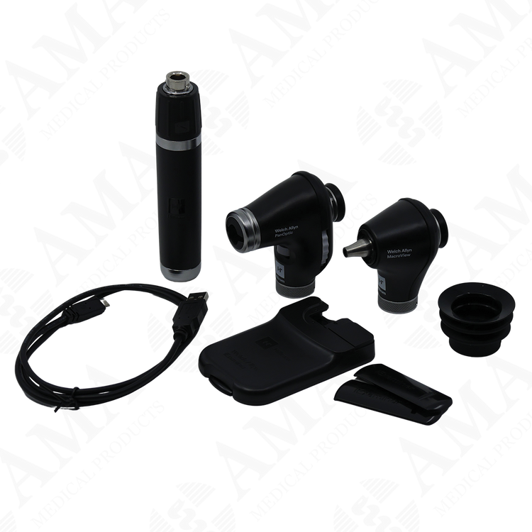 Hillrom Welch Allyn 71-PM3LXE Portable Diagnostic Set PanOptic Plus, MacroView Plus, Li-Ion Plus USB-C Power Handle, iExaminer