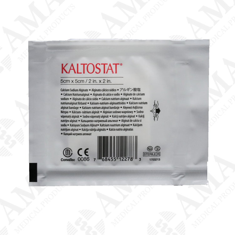 Convatec Kaltostat Calcium-Sodium Alginate Wound Dressing 5x5cm