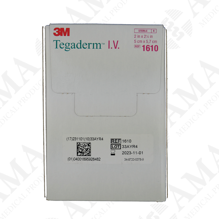 3M Tegaderm 1610 Paediatric IV Transparent Film Dressing 5 x 5.7cm