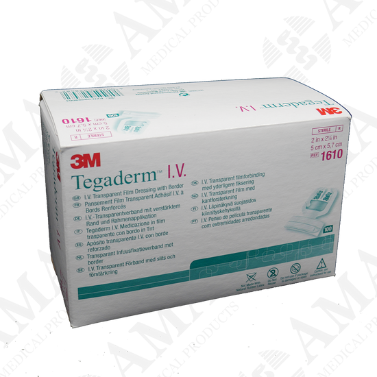 3M Tegaderm 1610 Paediatric IV Transparent Film Dressing 5 x 5.7cm