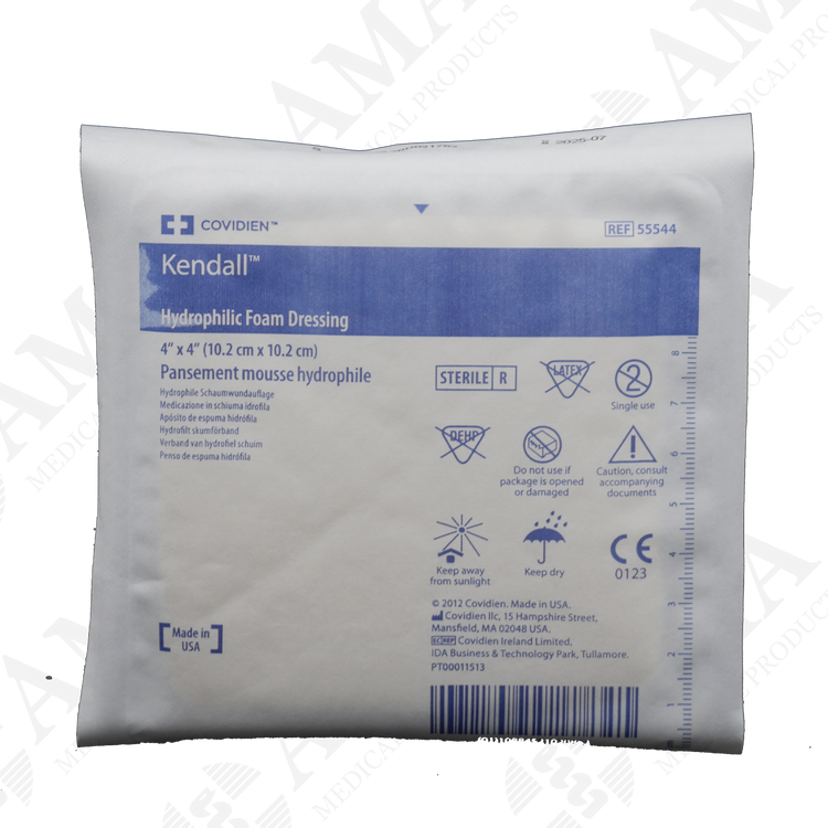 Covidien Kendall - Hydrophilic Foam Dressing 10.2 x 10.2cm