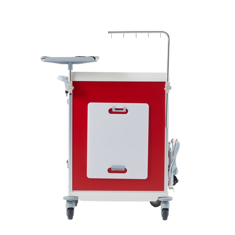 Pacific Medical Emergency Cart - Resuscitation (Red)
