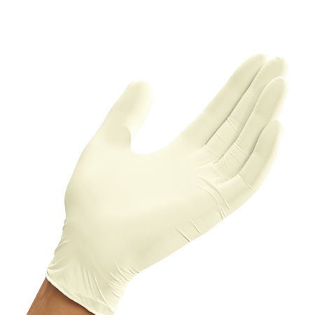Mun Global Latex Powder Free White Examination Gloves 1