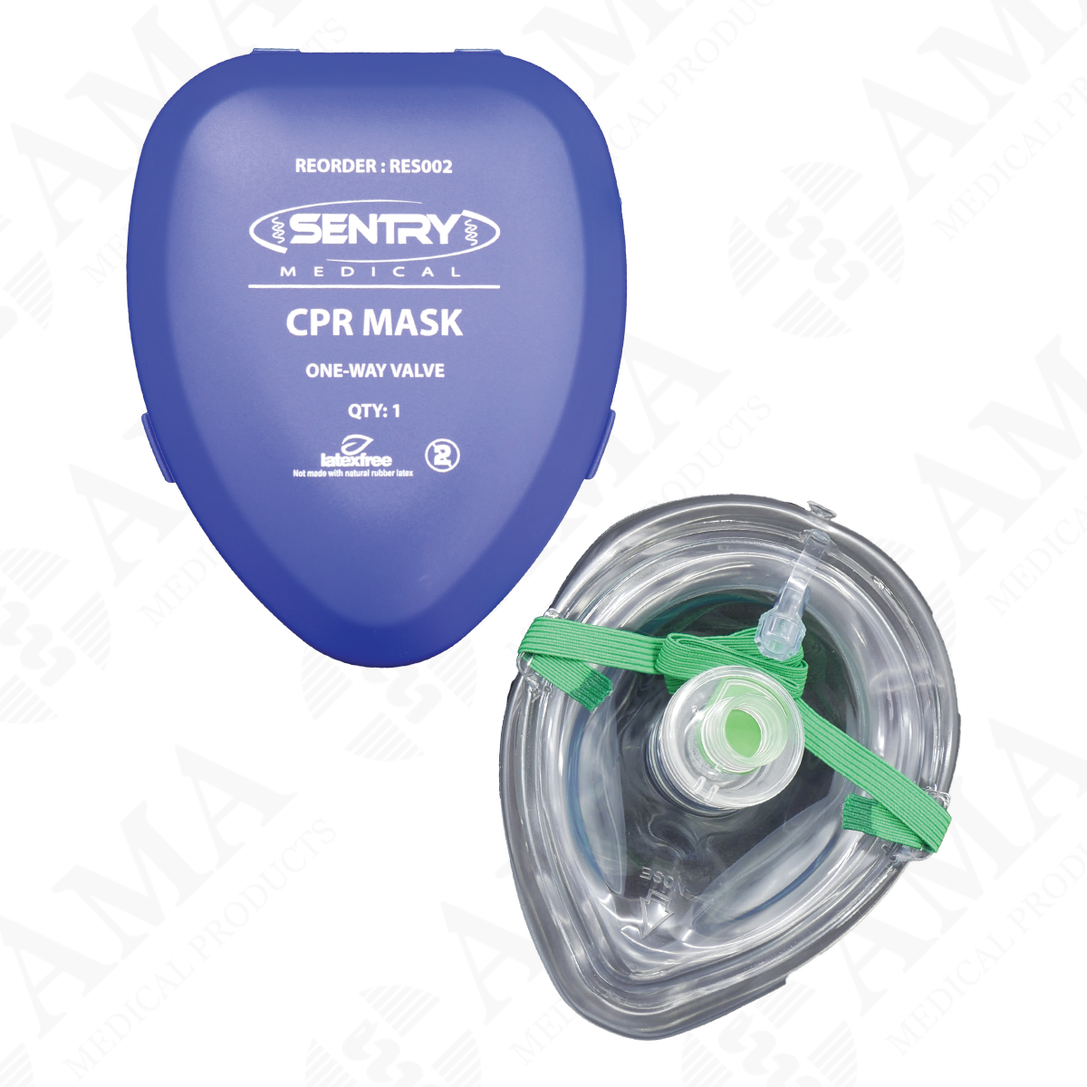 Cpt Mask Sentry CPR Mask Compact One Way Valve Non-Sterile