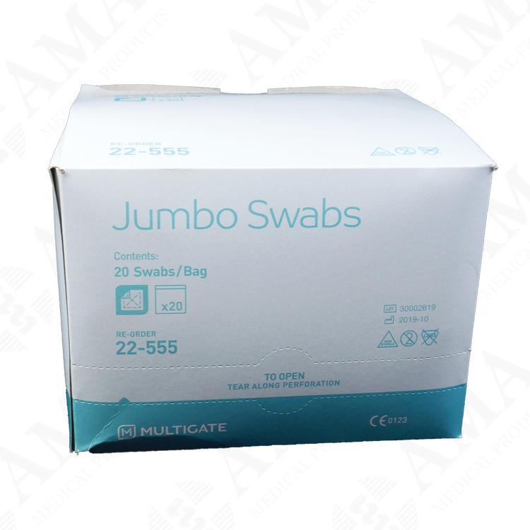 Multigate 22-555 Jumbo Swabs 16cm Non Sterile