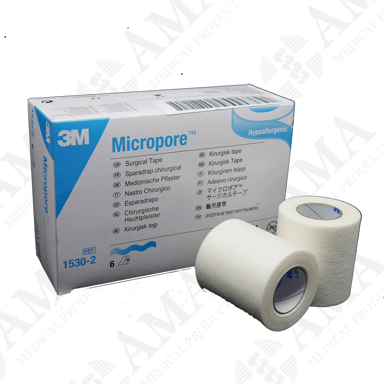3M Micropore Skin Medical Tape 2 in. 2 Ct | White First Aid Tape | Surgical  Micropore Tape | Paper Tape Medical | Adhesive Surgical Tape for Wounds 