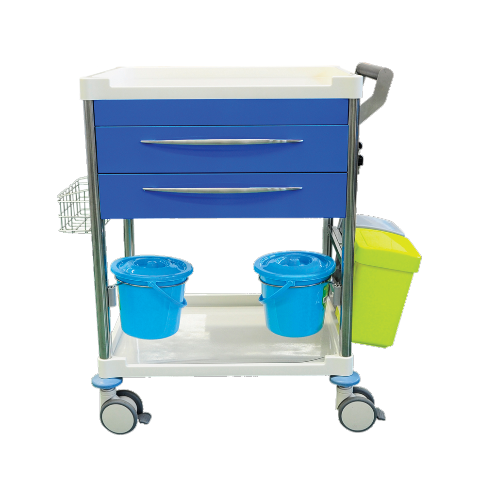 Pacific Medical Dressing Trolley Cart 2 Drawers 1