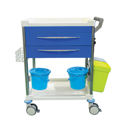 Pacific Medical Dressing Trolley Cart 2 Drawers 1