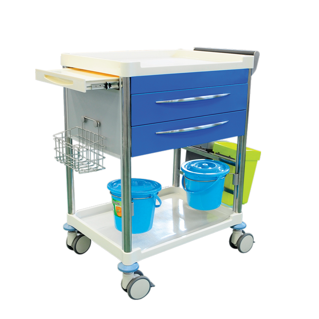 Pacific Medical Dressing Trolley Cart 2 Drawers 2