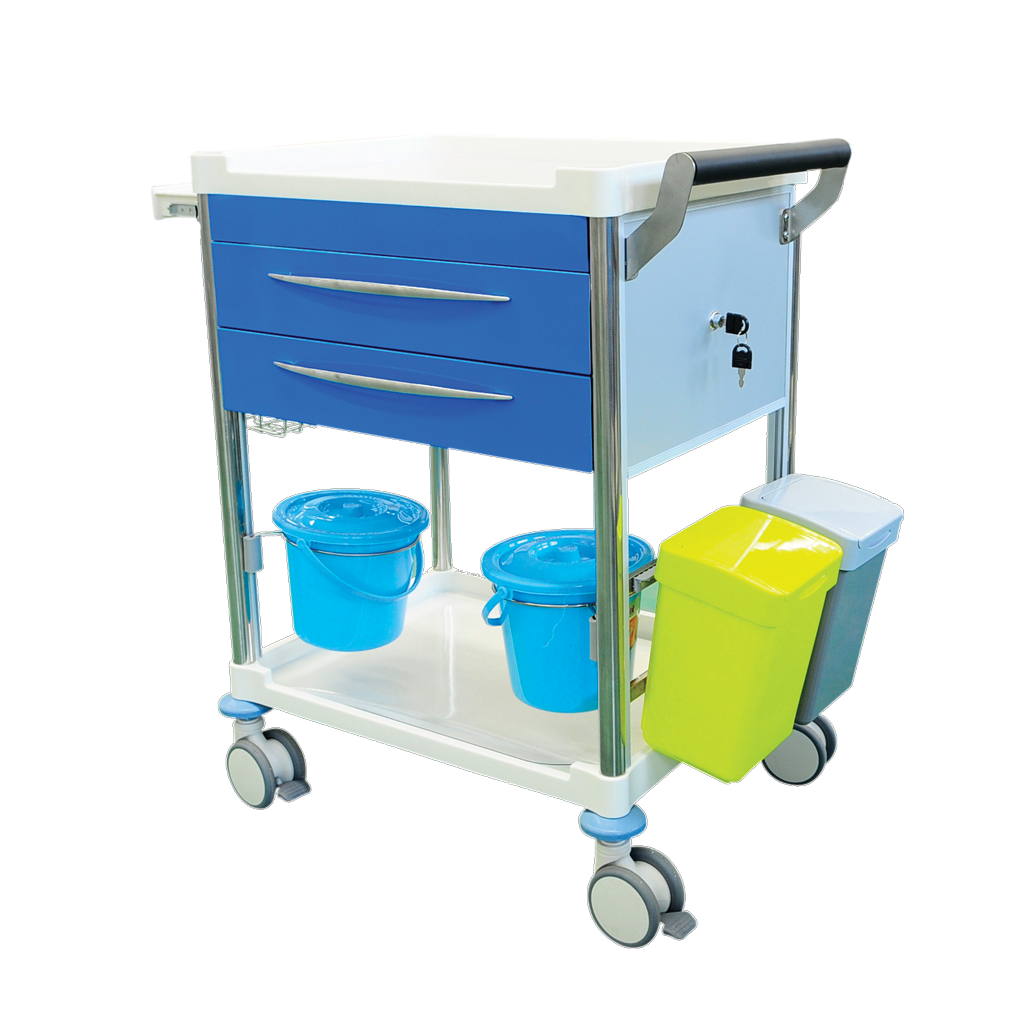 Pacific Medical Dressing Trolley Cart 2 Drawers 3