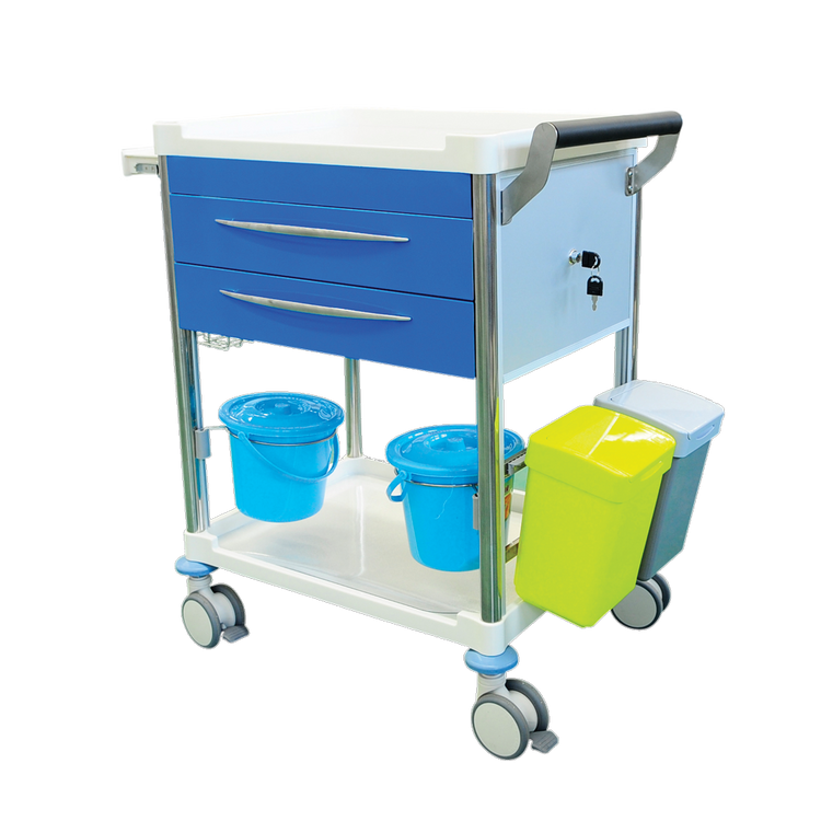 Pacific Medical Dressing Trolley Cart 2 Drawers 3
